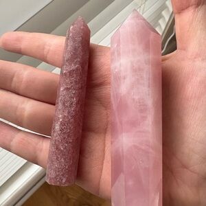 Strawberry Quartz And Rose Quartz Tower